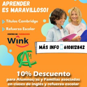 Beneficios centro de estudios Wink para asociados del Ampa