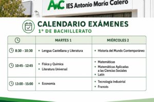 calendario exámenes
