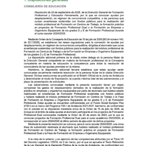 Resolución para solicitar ayudas por desplazamiento